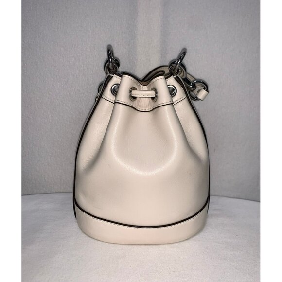 Coach Mini Bucket Bag Chalk Silver CR144 NO LONG STRAP - Picture 2 of 12